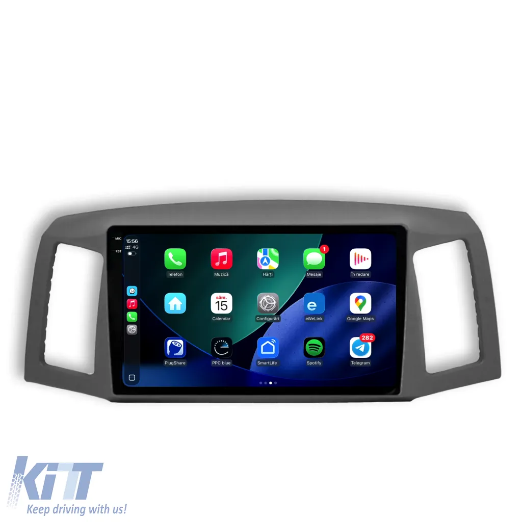 Dedicated Navigation suitable for Jeep Grand Cherokee (2004-2007), 10 Inch, 8Gb RAM, 256Gb Storage, Android Auto, Carplay