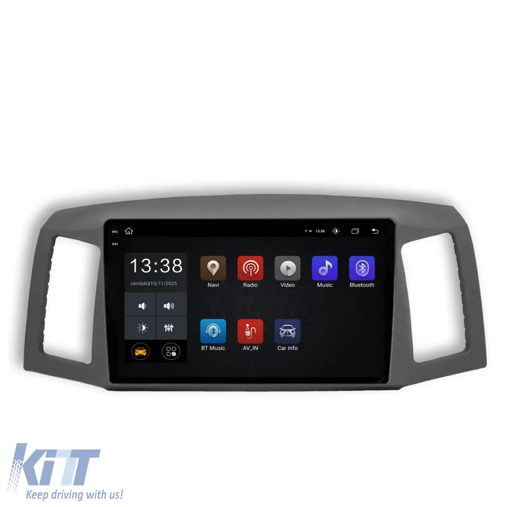 Dedicated Navigation suitable for Jeep Grand Cherokee (2004-2007), 2K, 8Gb RAM, 256Gb Storage, Android Auto, Carplay