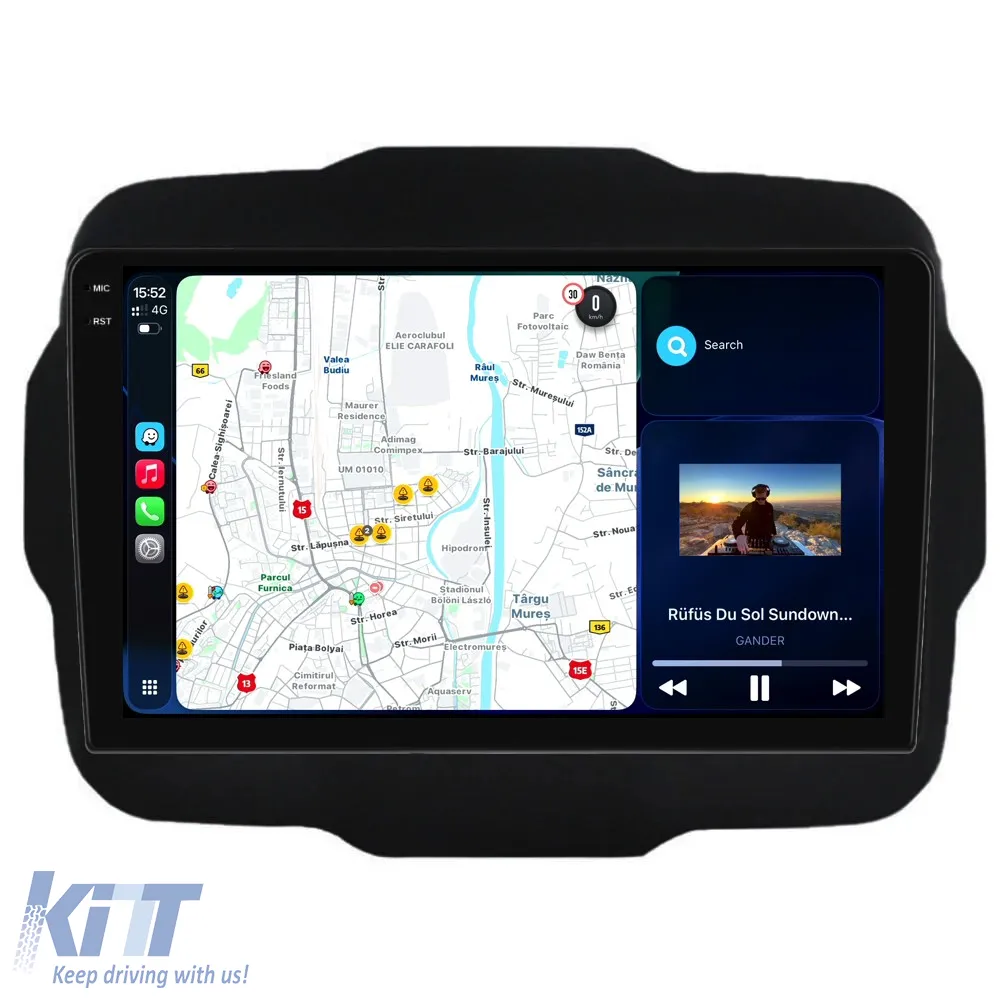 Dedicated Navigation suitable for Jeep Renegade (2016-2020), 9 Inch, 2Gb RAM, 32Gb Storage, Android Auto, Carplay