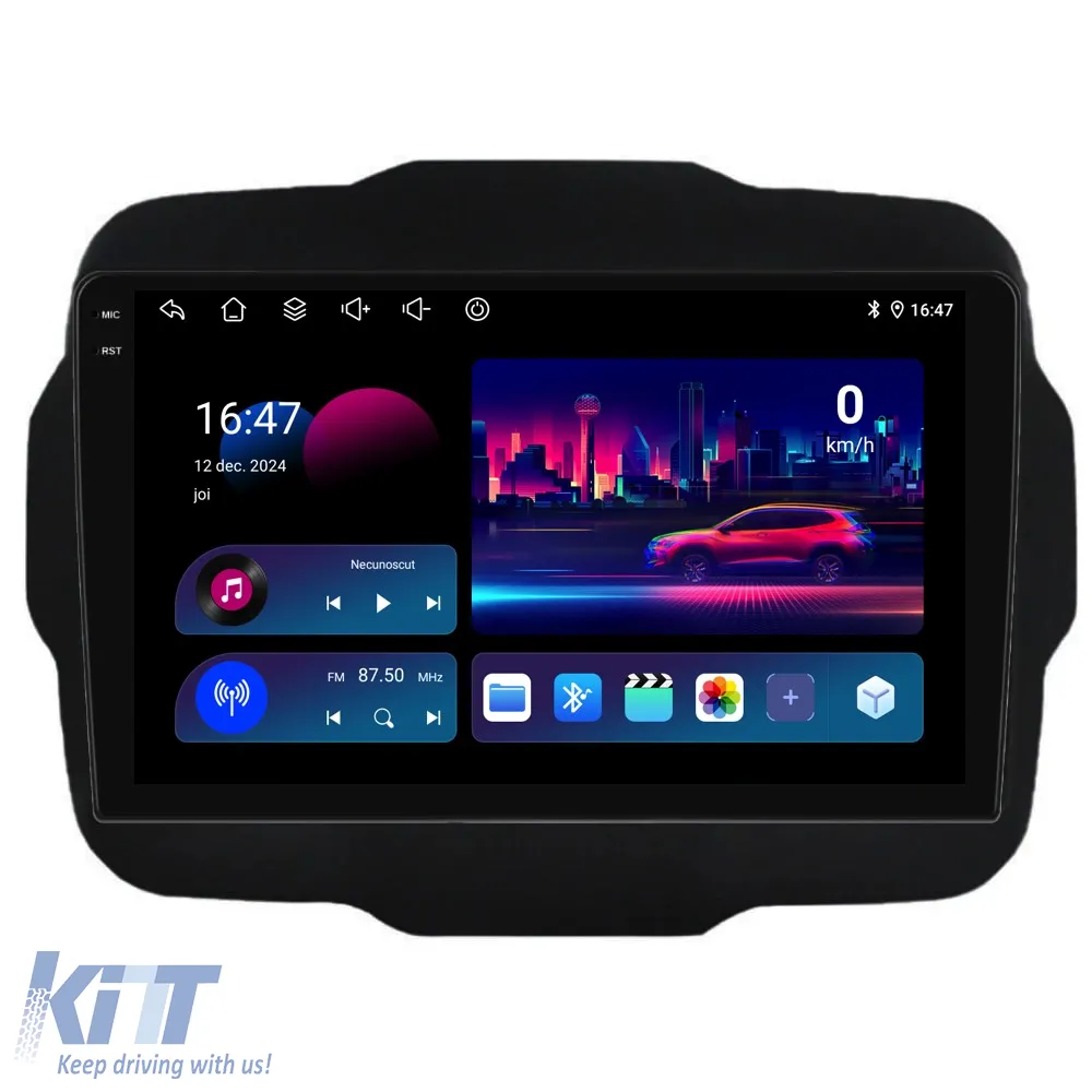 Dedicated Navigation suitable for Jeep Renegade (2016-2020), 9 Inch, 6Gb RAM, 128Gb Storage, Android Auto, Carplay
