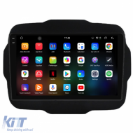 Dedicated Navigation suitable for Jeep Renegade (2016-2020), 2K, 12Gb RAM, 256Gb Storage, Android Auto, Carplay
