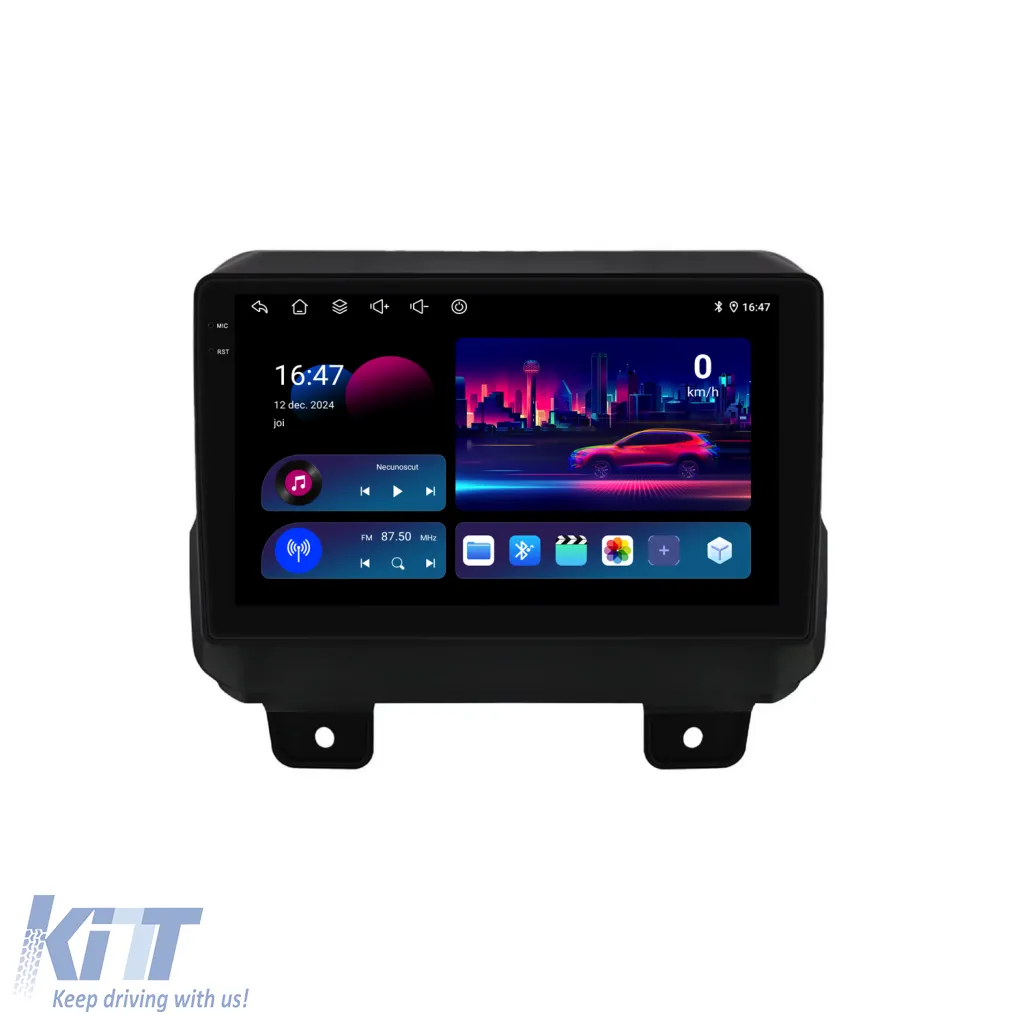 Dedicated Navigation suitable for Jeep Wrangler (2018-2022), 9 Inch, 6Gb Ram, 128Gb Storage, Android Auto, Carplay