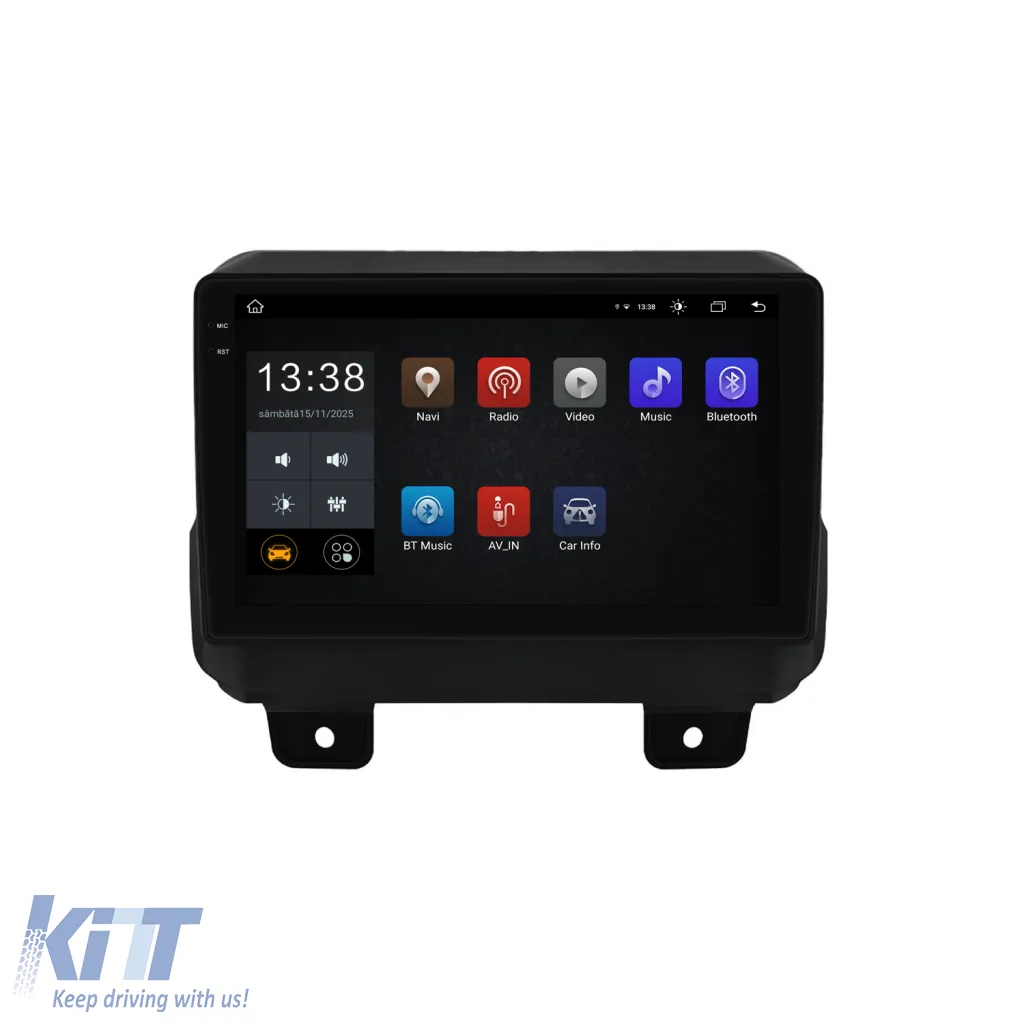 Dedicated Navigation suitable for Jeep Wrangler (2018-2022), 2K, 4Gb RAM, 64Gb Storage, Android Auto, Carplay