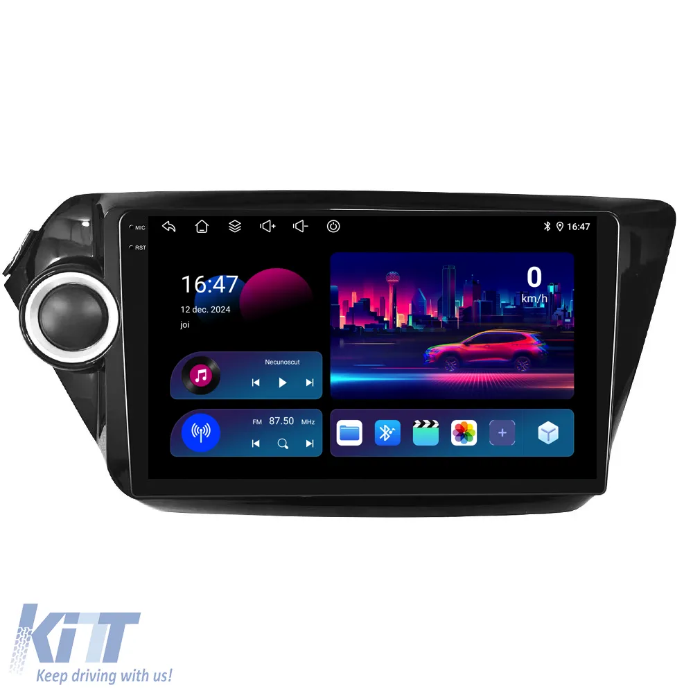 Dedicated Navigation suitable for Kia Rio (2011 - 2016), 9 Inch, 2Gb RAM, 32Gb Storage, Android Auto, Carplay