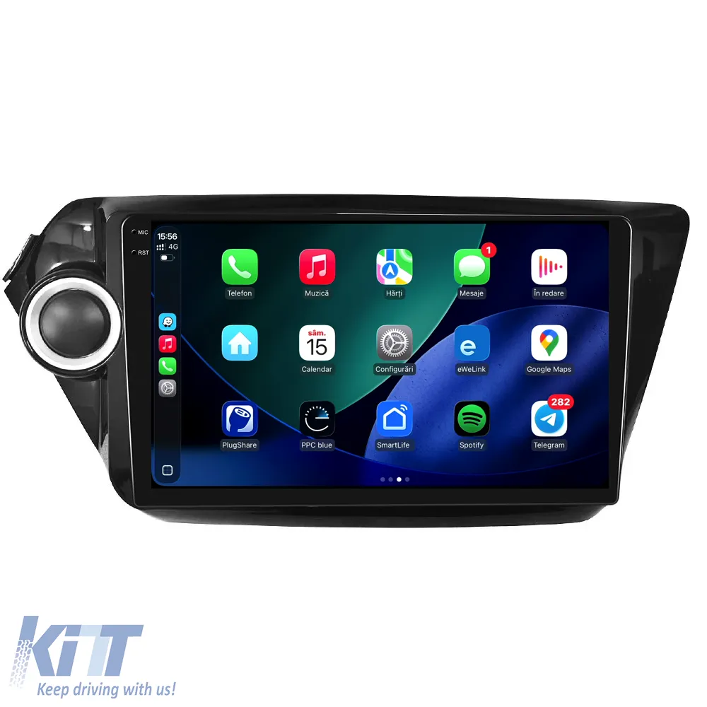 Dedicated Navigation suitable for Kia Rio (2011 - 2016), QuadCore, 9 Inch, 4Gb Ram, 64Gb Storage, Android Auto, Carplay