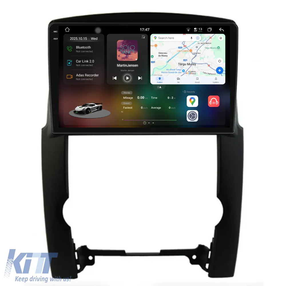 Dedicated Navigation suitable for Kia Sorento (2009 - 2012), 2K, 12GB RAM, 256GB Storage, Android Auto, Carplay