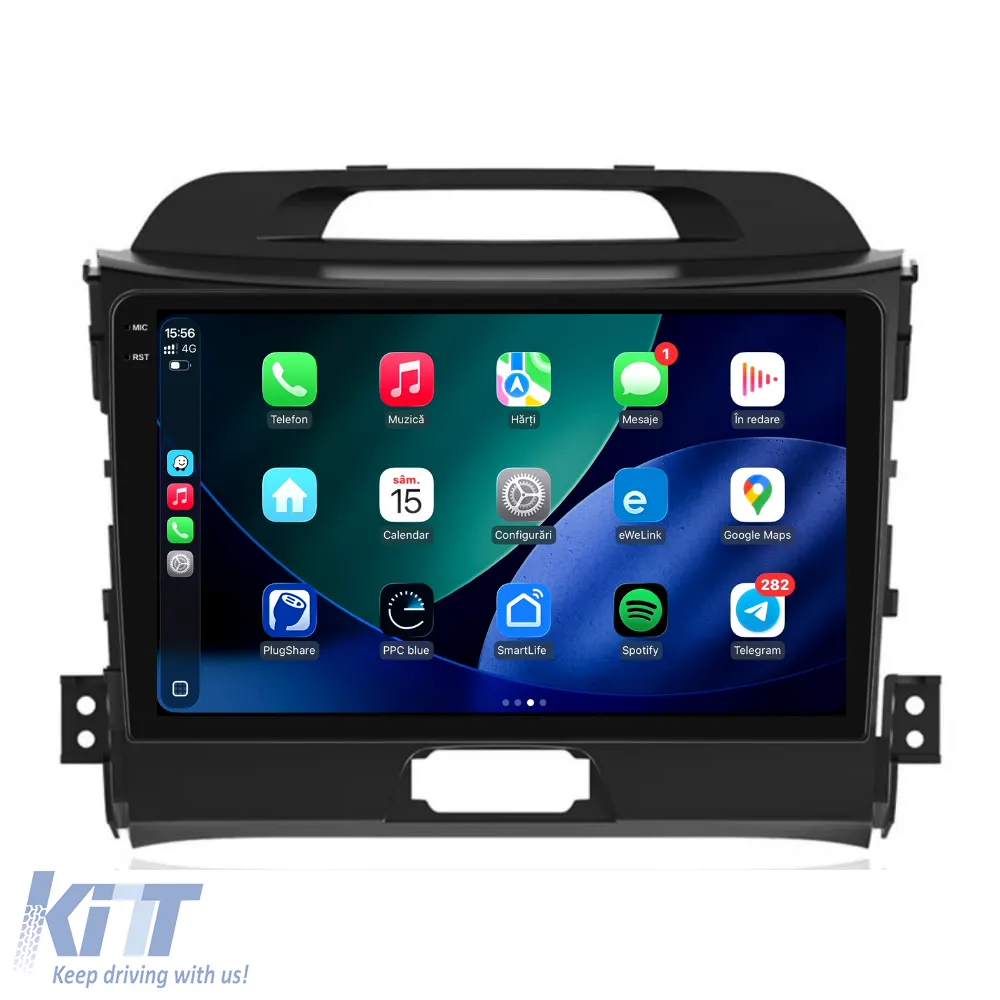 Dedicated Navigation suitable for Kia Sportage (2010 - 2015), 2K, 4Gb RAM, 64Gb Storage, Android Auto, Carplay