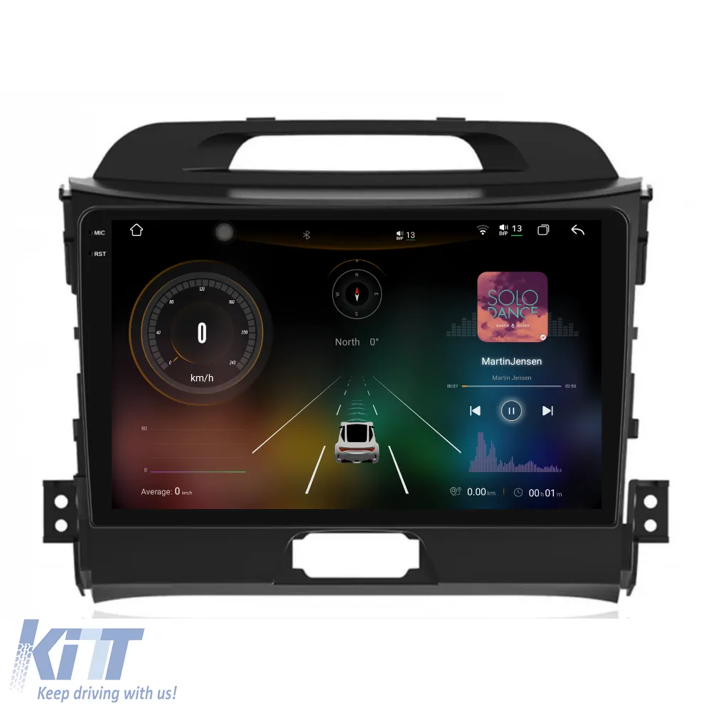 Dedicated Navigation suitable for Kia Sportage (2010 - 2015), 2K, 12Gb RAM, 256Gb Storage, Android Auto, Carplay