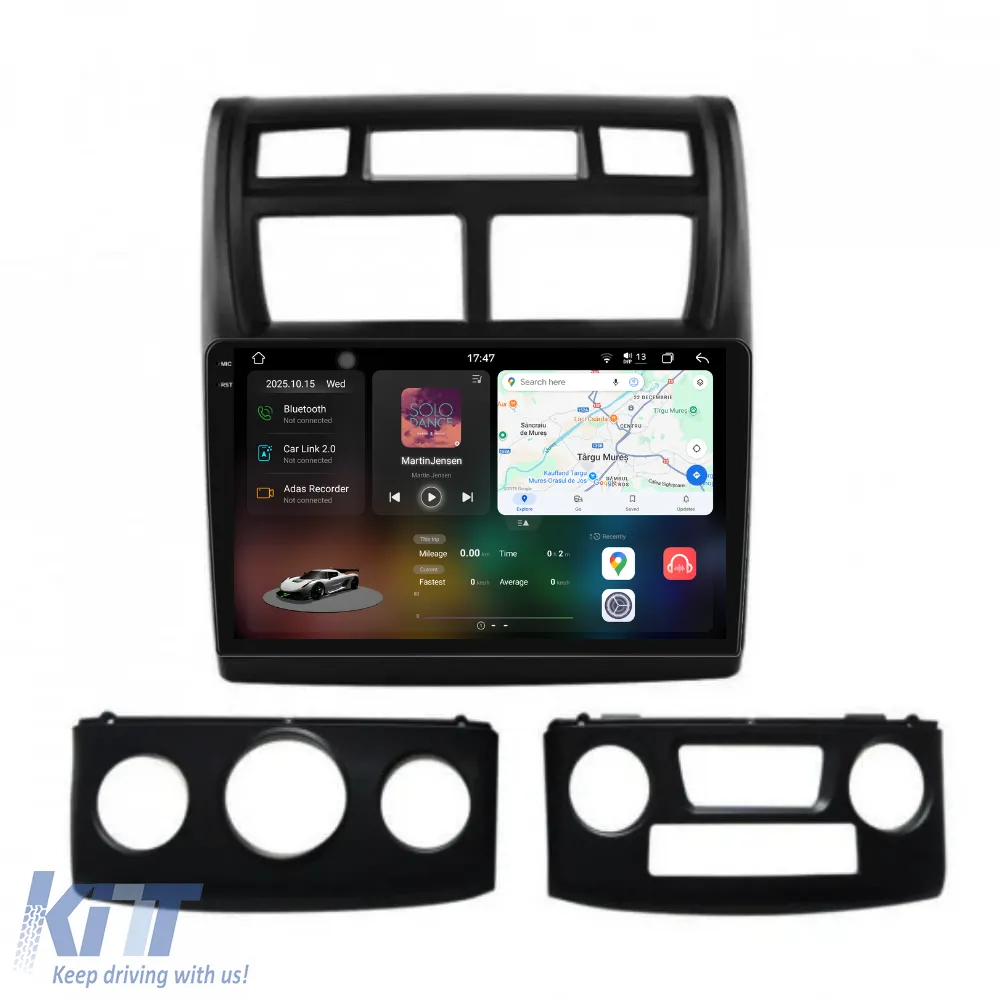 Dedicated Navigation suitable for Kia Sportage (2010 - 2015), 2K, 12GB RAM, 256GB Storage, Android Auto, Carplay