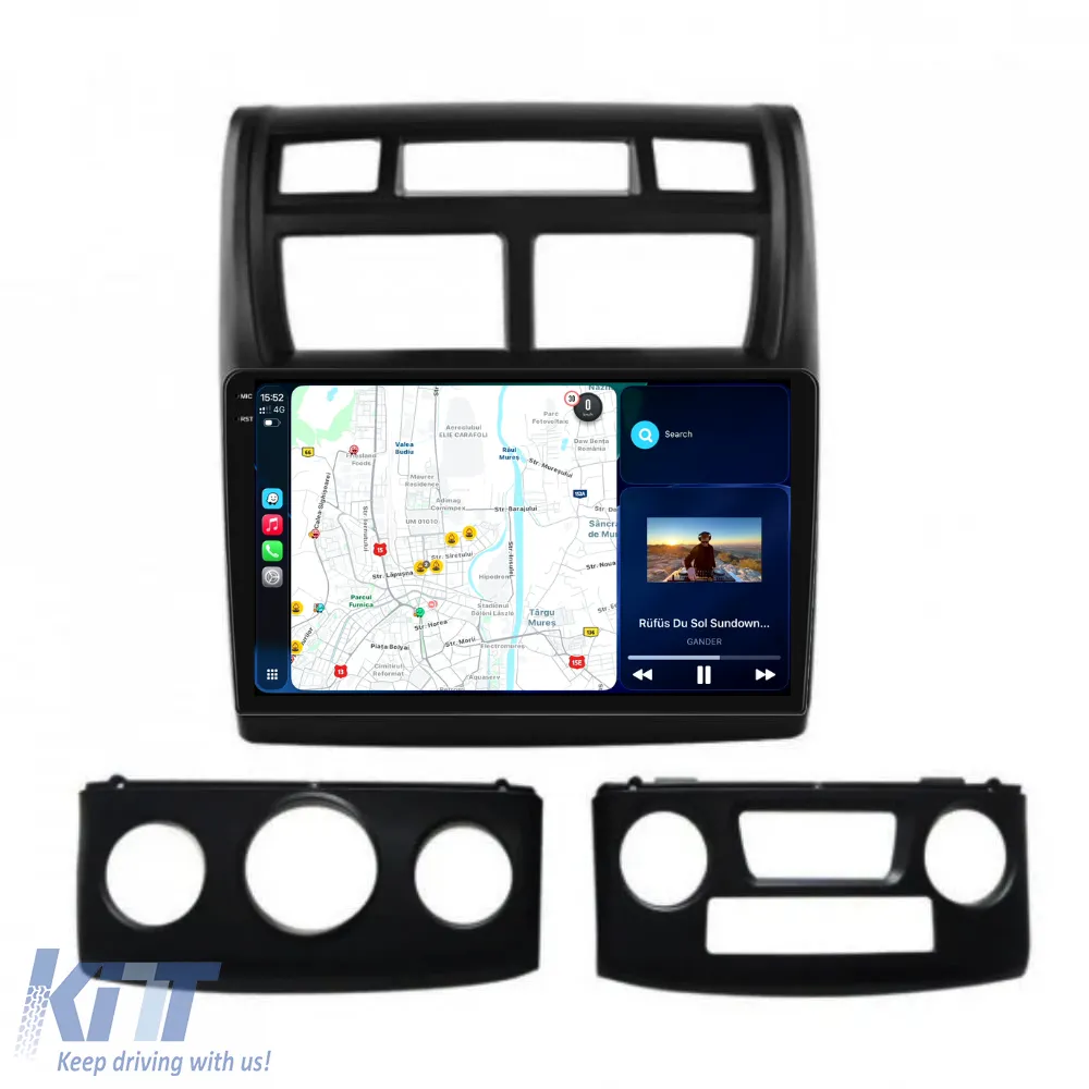 Dedicated Navigation suitable for Kia Sportage (2010 - 2015), 2K, 12GB RAM, 256GB Storage, Android Auto, Carplay