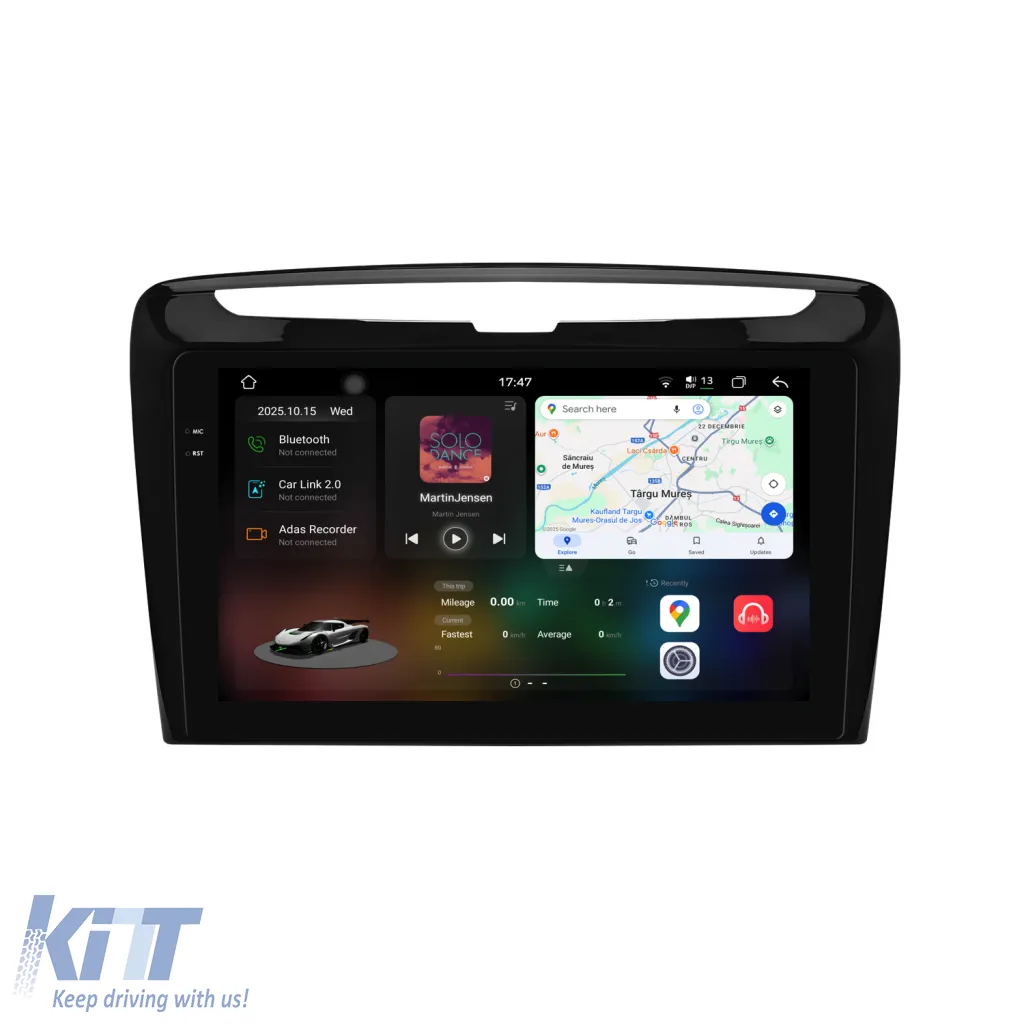 Dedicated Navigation suitable for Lancia Ypsilon (2012-2020), 2K, 12Gb RAM, 256Gb Storage, Android Auto, Carplay