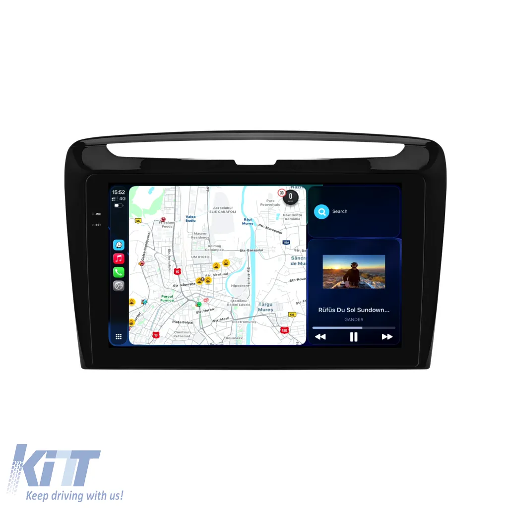 Dedicated Navigation suitable for Lancia Ypsilon (2012-2020), 2K, 12Gb RAM, 256Gb Storage, Android Auto, Carplay