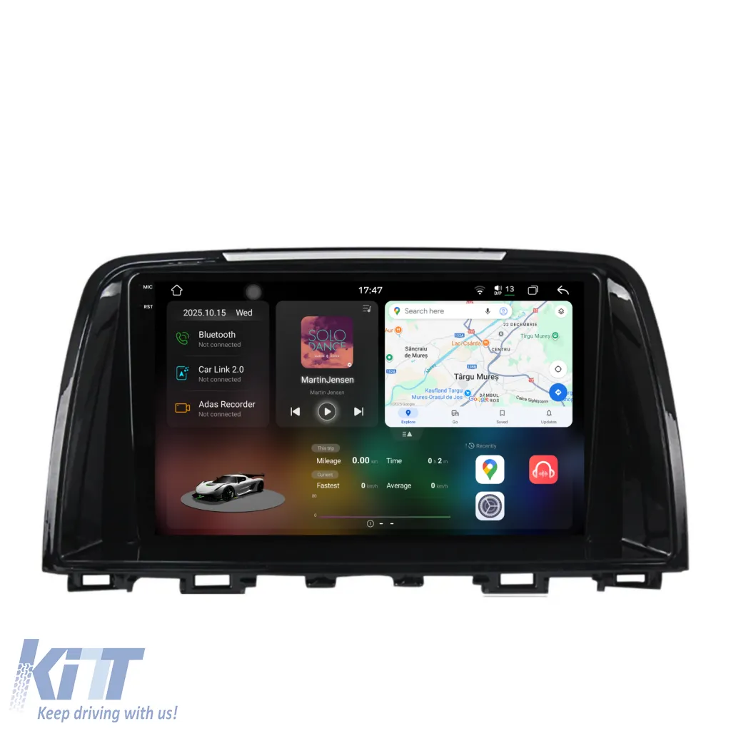 Dedicated Navigation suitable for Mazda CX-5 (2012 - 2015), 2K, 12GB RAM, 256GB Storage, Android Auto, Carplay
