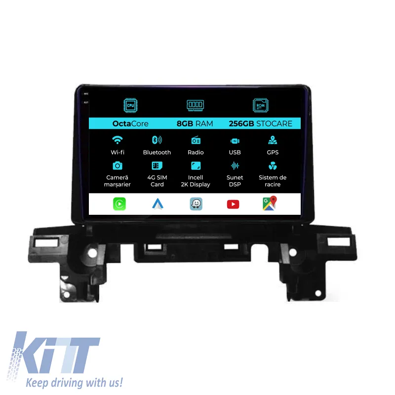 Dedicated Navigation suitable for Mazda CX-5 (2017 - 2021), 2K, 8GB RAM, 256GB Storage, Android Auto, Carplay