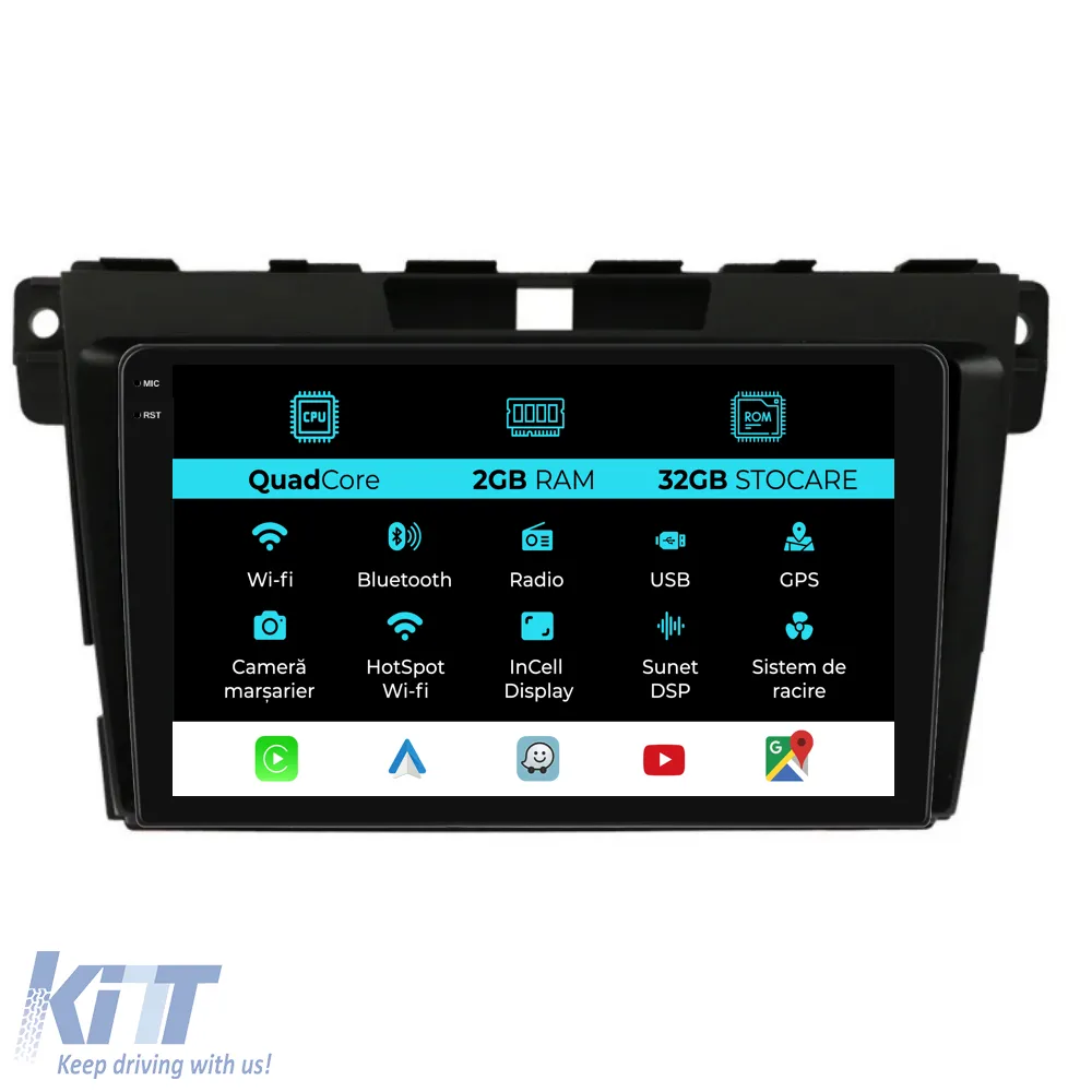 Dedicated Navigation suitable for Mazda CX-7 (2008 - 2015), 9 Inch, 2Gb RAM, 32Gb Storage, Android Auto, Carplay