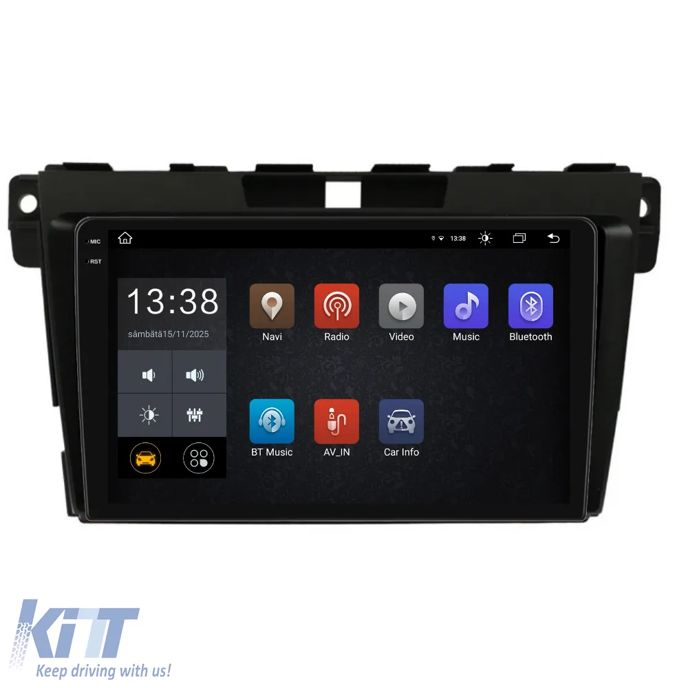 Dedicated Navigation suitable for Mazda CX-7 (2008 - 2015), 2K, 8GB RAM, 256GB Storage, Android Auto, Carplay