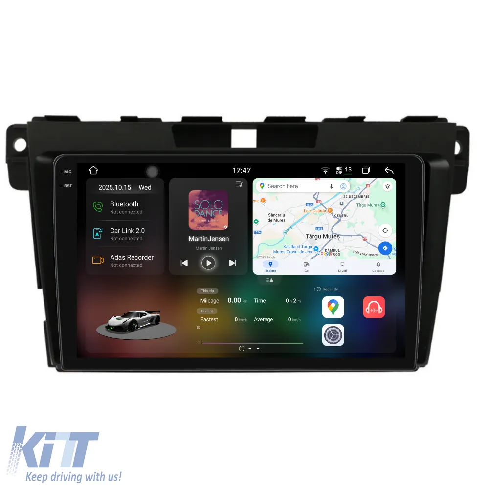 Dedicated Navigation suitable for Mazda CX-7 (2008 - 2015), 2K, 12Gb RAM, 256Gb Storage, Android Auto, Carplay