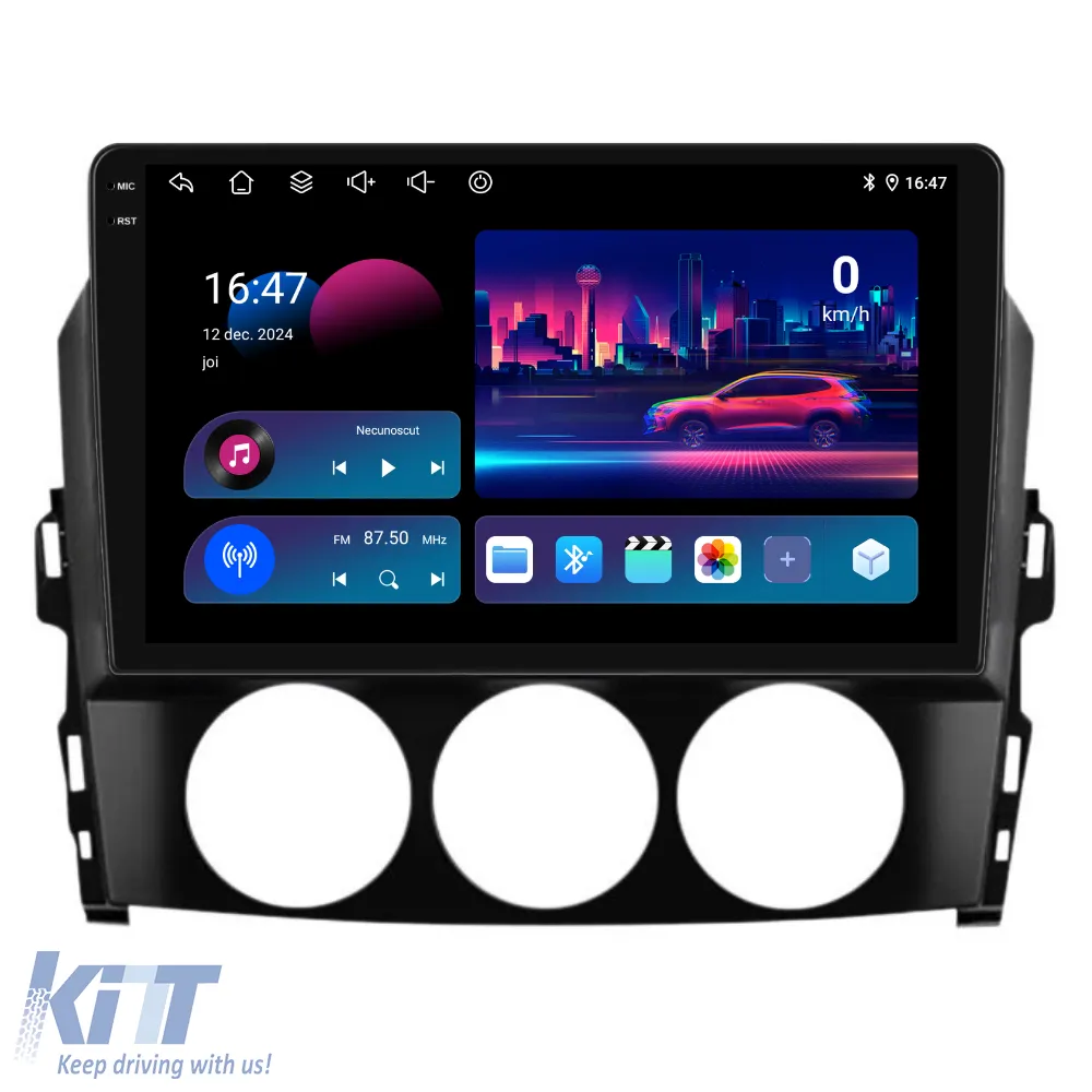 Dedicated Navigation suitable for Mazda MX-5 (2005 - 2015), QuadCore, 9 Inch, 4Gb Ram, 64Gb Storage, Android Auto, Carplay