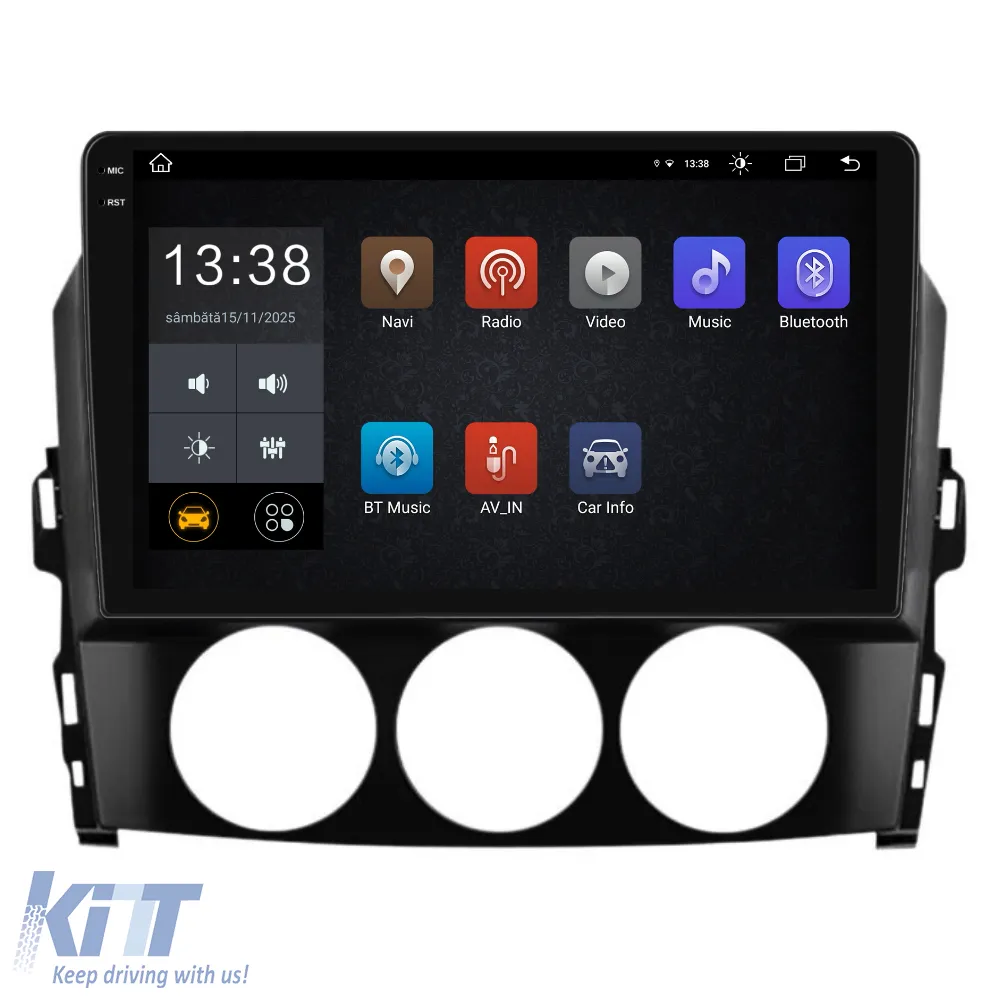 Dedicated Navigation suitable for Mazda MX-5 (2005 - 2015), 9 Inch, 8Gb Ram, 256Gb Storage, Android Auto, Carplay