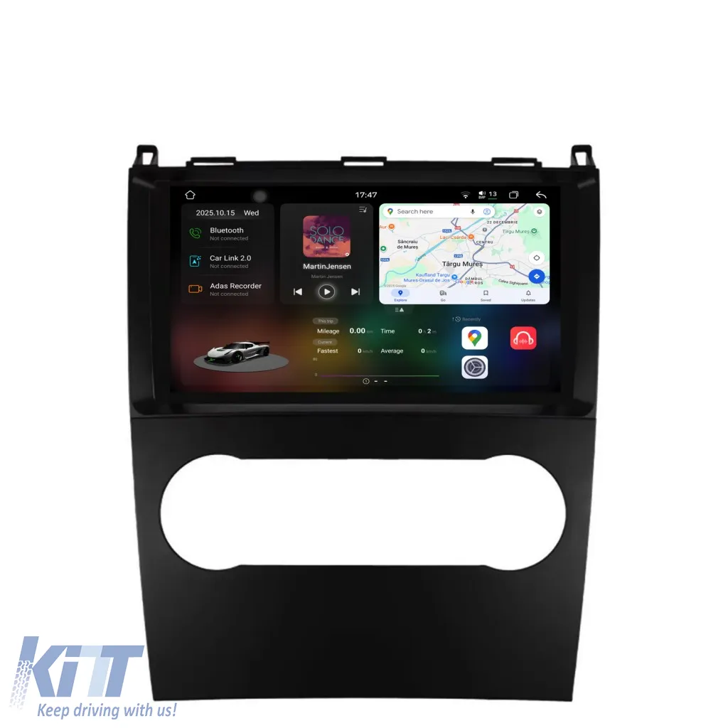 Dedicated Navigation suitable for Mercedes Benz A B Class (2004-2011), 2K, 12Gb RAM, 256Gb Storage, Carplay