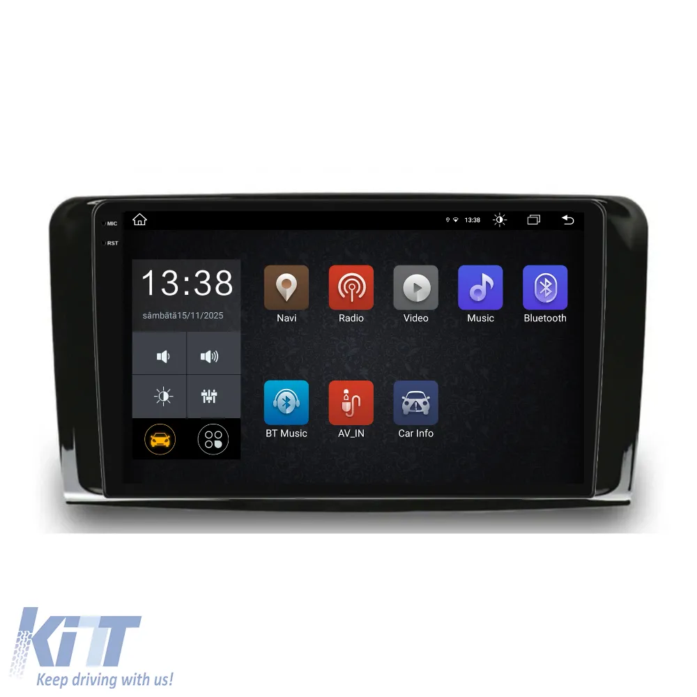 Dedicated Navigation suitable for Mercedes-Benz ML W164 (2005 - 2011), 2K, 4Gb RAM, 64Gb Storage, Android Auto, Carplay