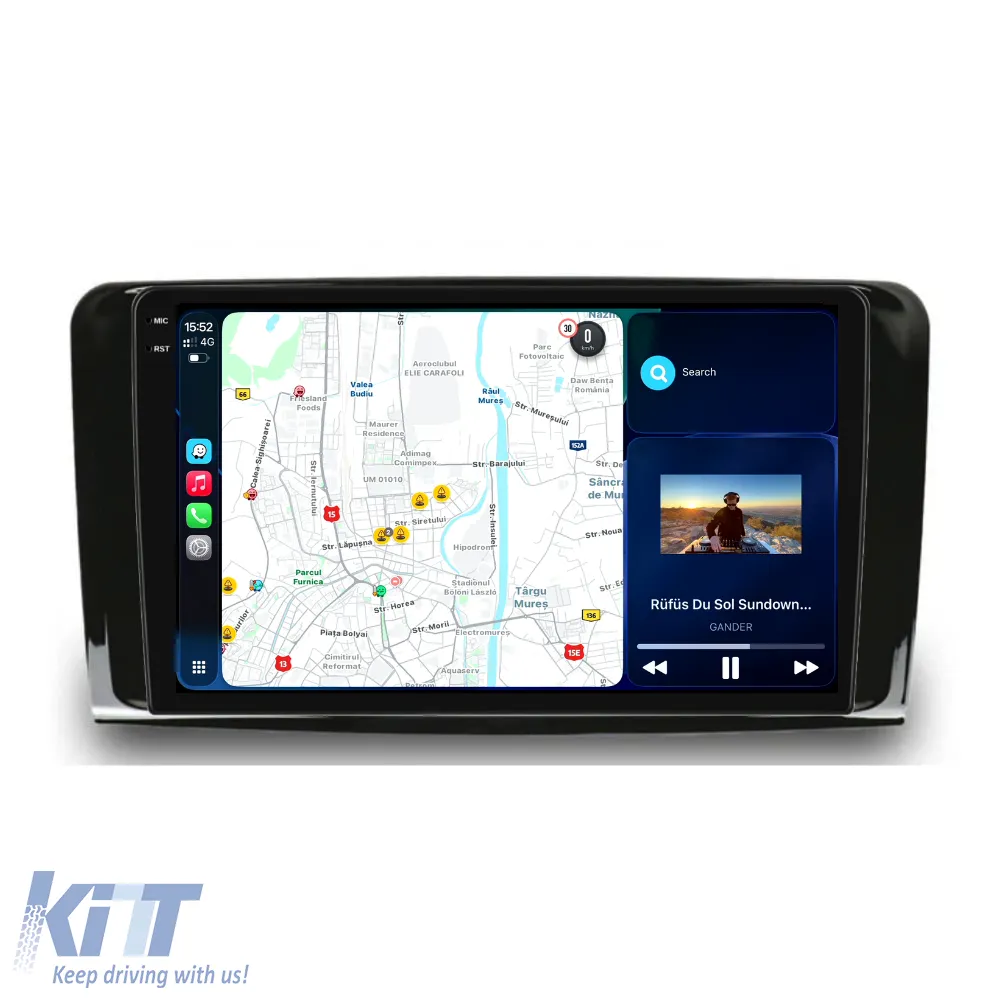 Dedicated Navigation suitable for Mercedes-Benz ML W164 (2005 - 2011), 2K, 12Gb RAM, 256Gb Storage, Android Auto, Carplay