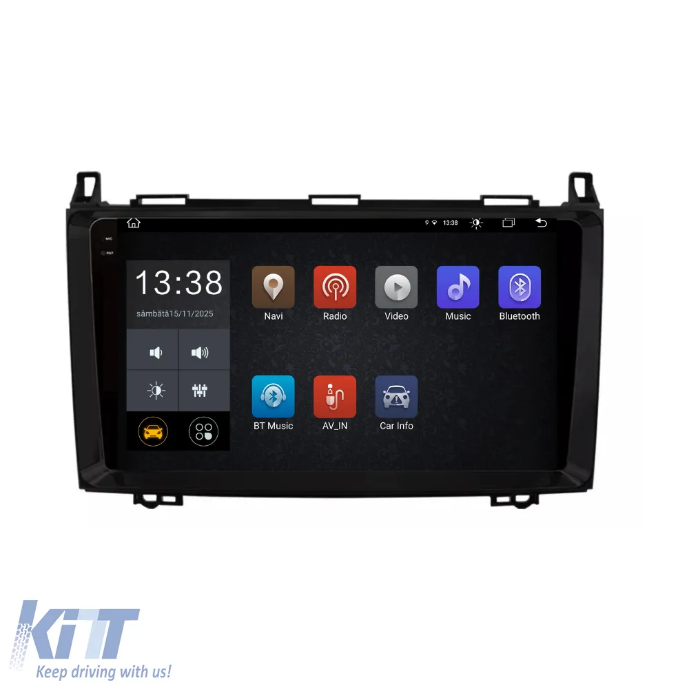 Dedicated Navigation suitable for Mercedes Vito Sprinter Viano B200 A B Class (2005-2012), 2K, 8Gb RAM, 256Gb Storage, Carplay