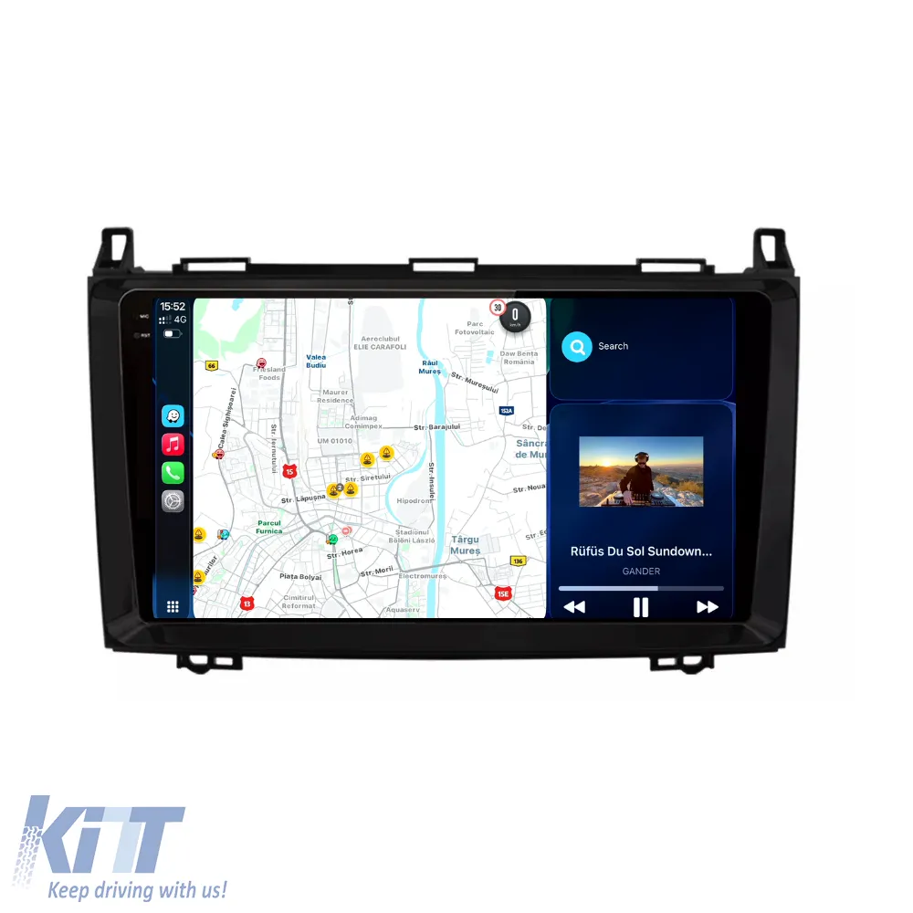 Dedicated Navigation suitable for Mercedes Vito Sprinter Viano B200 A B Class (2005-2012), 2K, 12GB RAM, 256GB Storage, Carplay