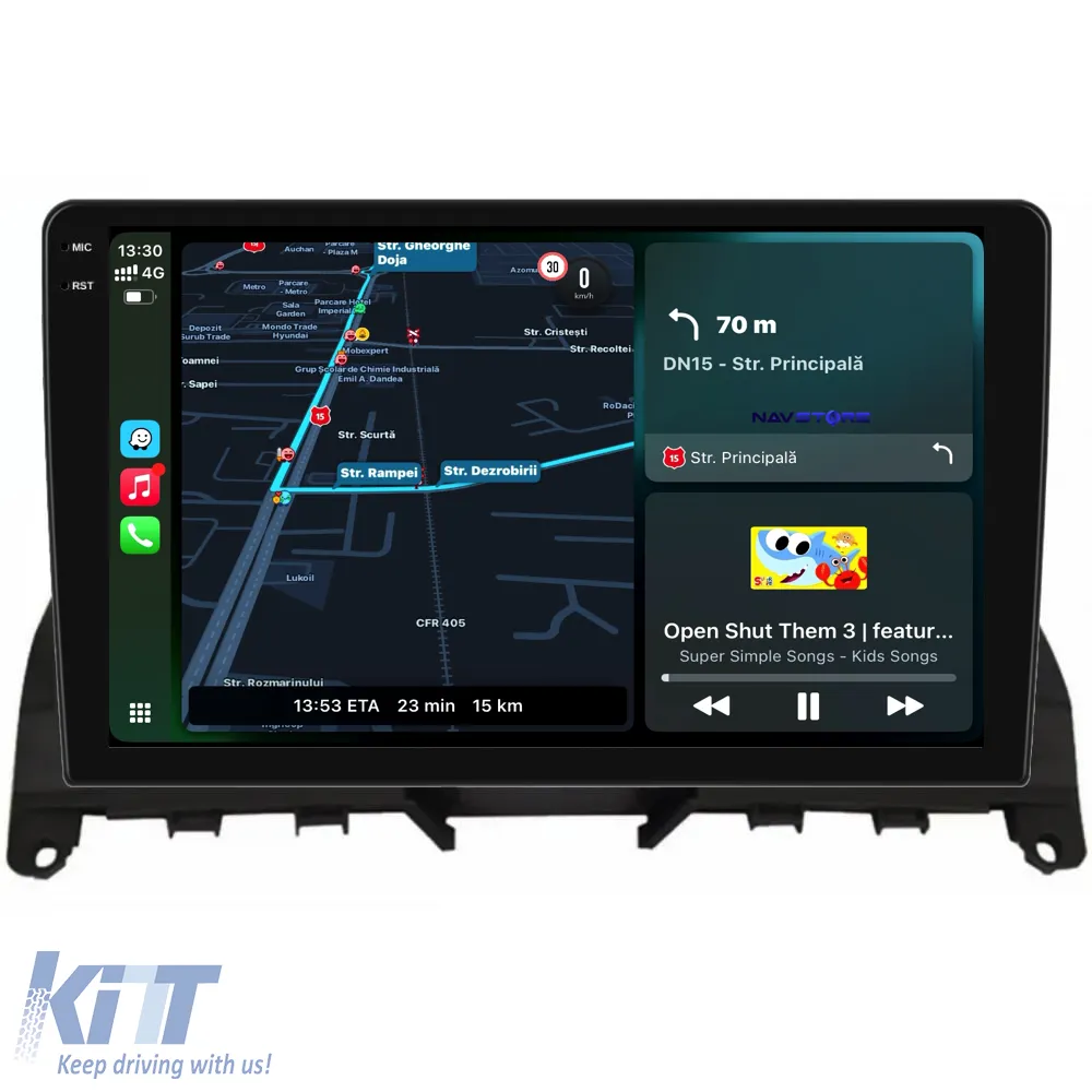 Dedicated Navigation suitable for Mercedes C-Class W204 S204 (2006-2013), 9 Inch, 4Gb RAM, 64Gb Storage, Carplay