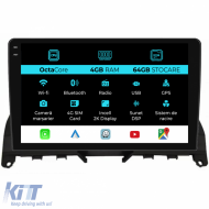 Dedicated Navigation suitable for Mercedes C-Class W204 S204 (2006-2013), 2K, 4Gb RAM, 64Gb Storage, Carplay