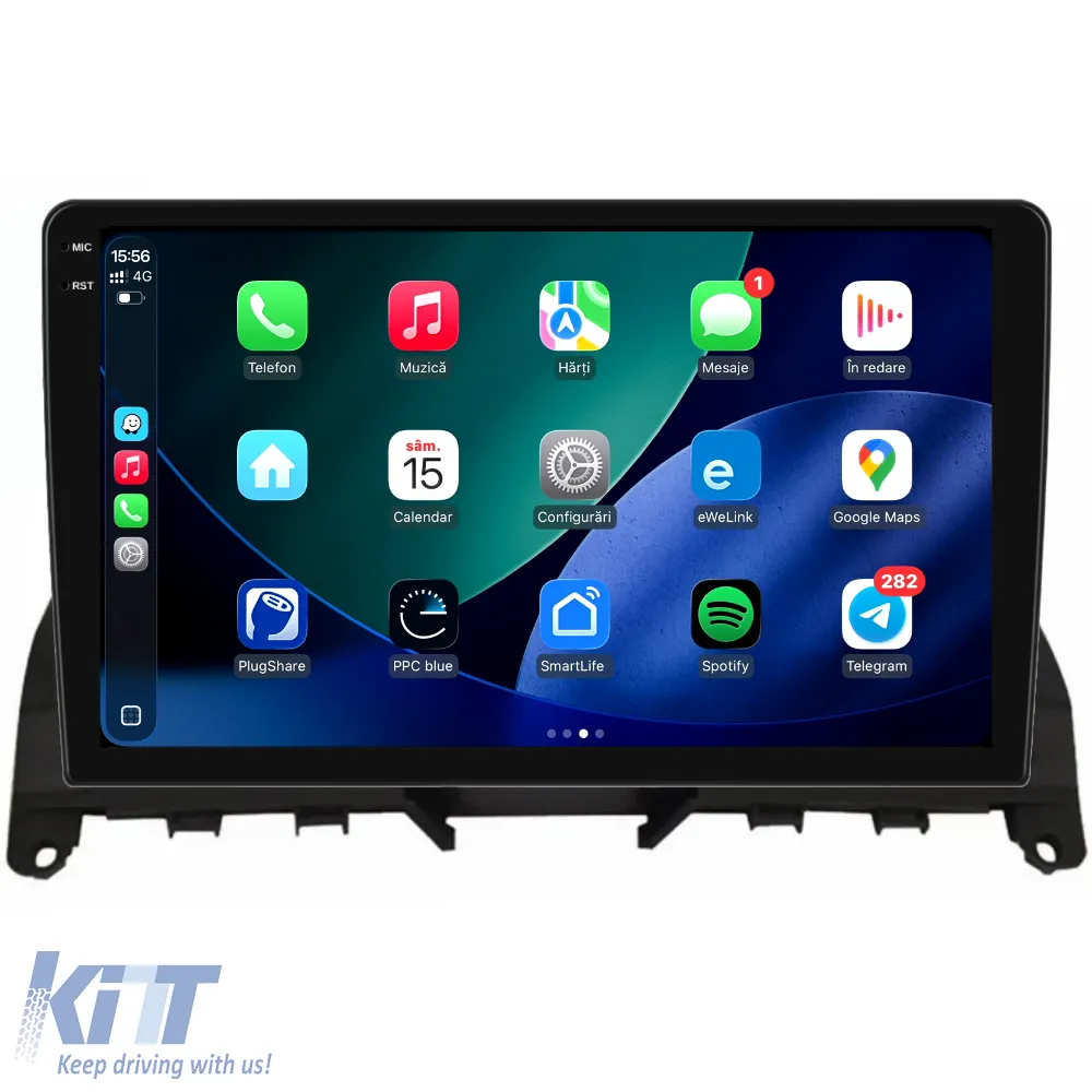 Dedicated Navigation suitable for Mercedes C-Class W204 S204 (2006-2013), 2K, 8Gb RAM, 256Gb Storage, Carplay
