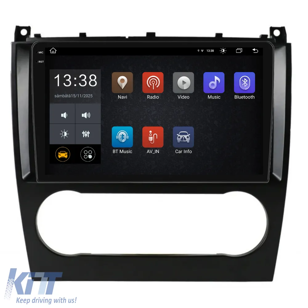Dedicated Navigation suitable for Mercedes C-Class W203 CLK W209 (2005 - 2009), 2K, 4Gb RAM, 64Gb Storage, Carplay