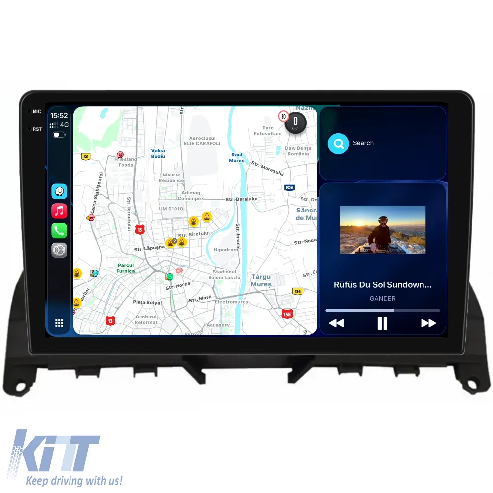 Dedicated Navigation suitable for Mercedes C-Class W204 S204 (2006-2013), 2K, 12Gb RAM, 256Gb Storage, Carplay