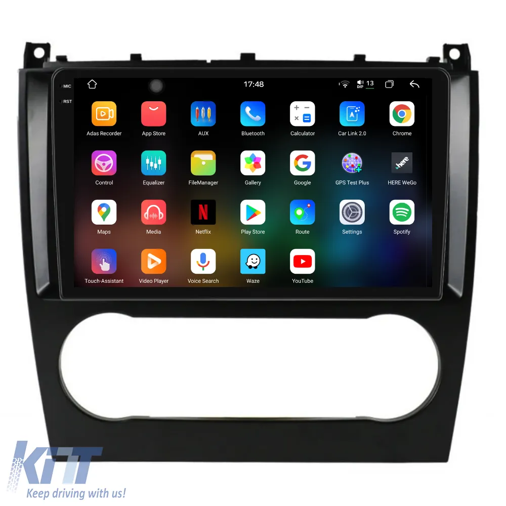 Dedicated Navigation suitable for Mercedes C-Class W203 CLK W209 (2005 - 2009), 2K, 12Gb RAM, 256Gb Storage, Carplay