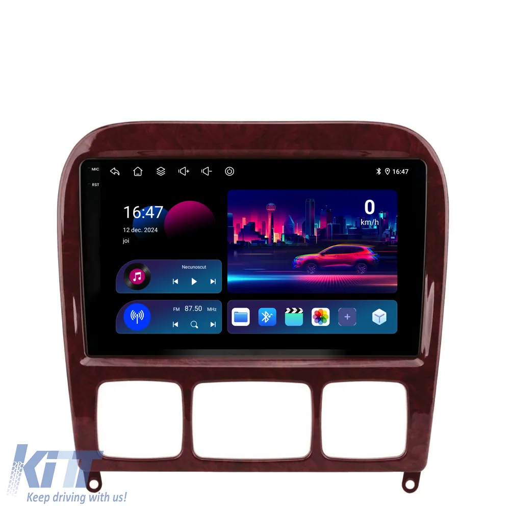 Dedicated Navigation suitable for Mercedes S-Class W220 (1998-2005), 9 Inch, Quad Core, 4GB RAM, 64GB Storage, Carplay