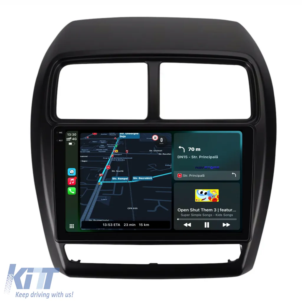 Dedicated Navigation suitable for Mitsubishi ASX (2010 - 2019), 2K, 4Gb RAM, 64Gb Storage, Android Auto, Carplay