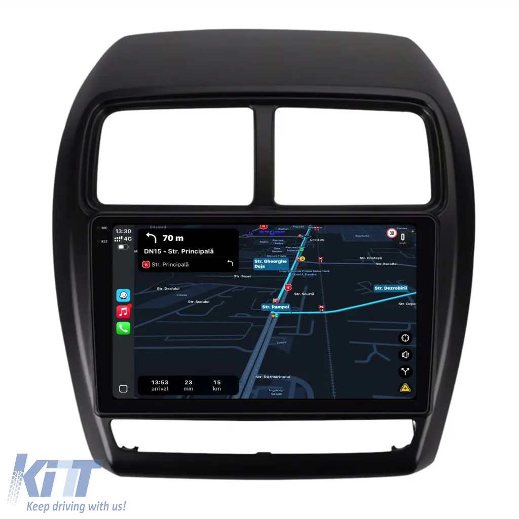 Dedicated Navigation suitable for Mitsubishi ASX (2010 - 2019), 2K, 8Gb RAM, 256Gb Storage, Android Auto, Carplay