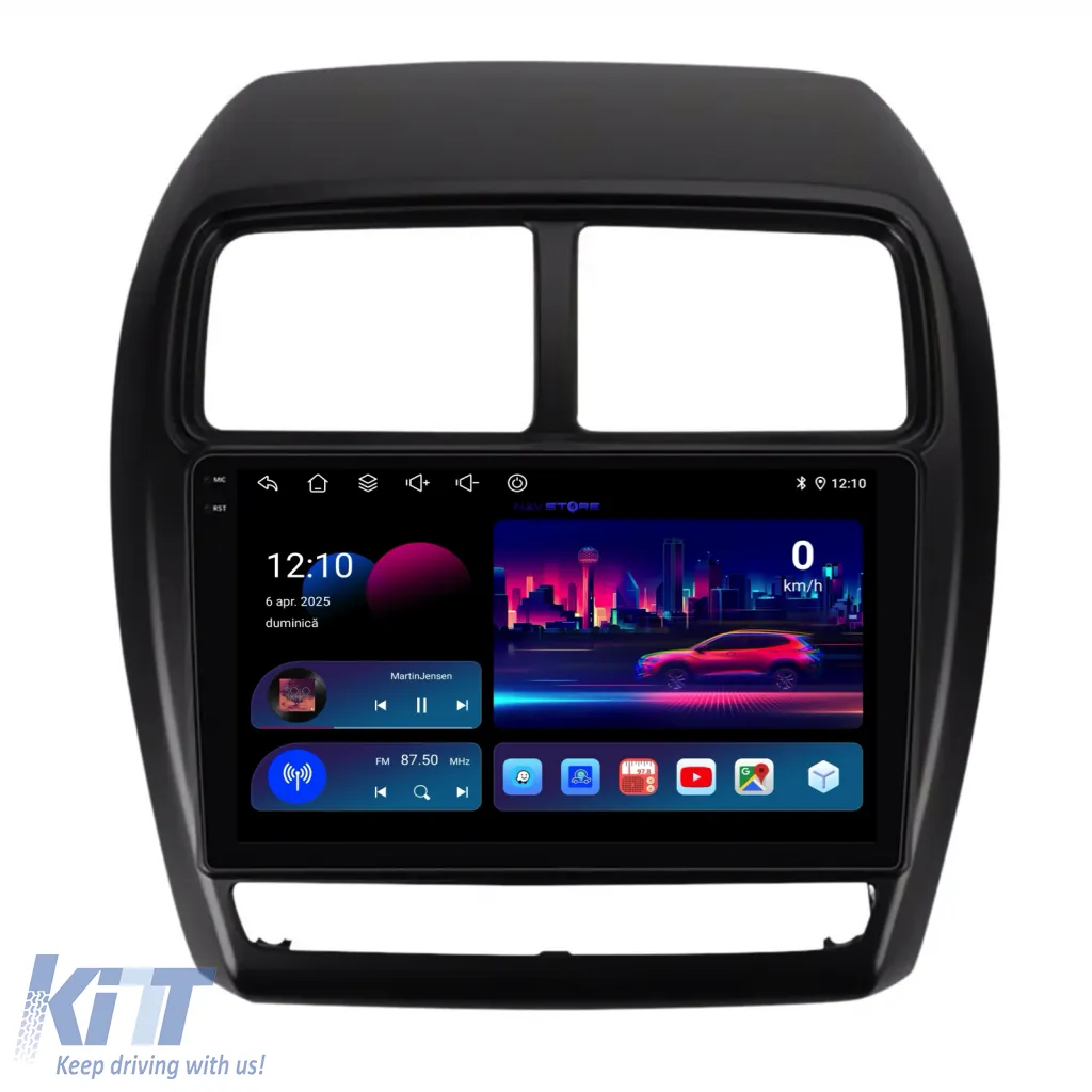 Dedicated Navigation suitable for Mitsubishi ASX (2010 - 2019), 2K, 8Gb RAM, 256Gb Storage, Android Auto, Carplay