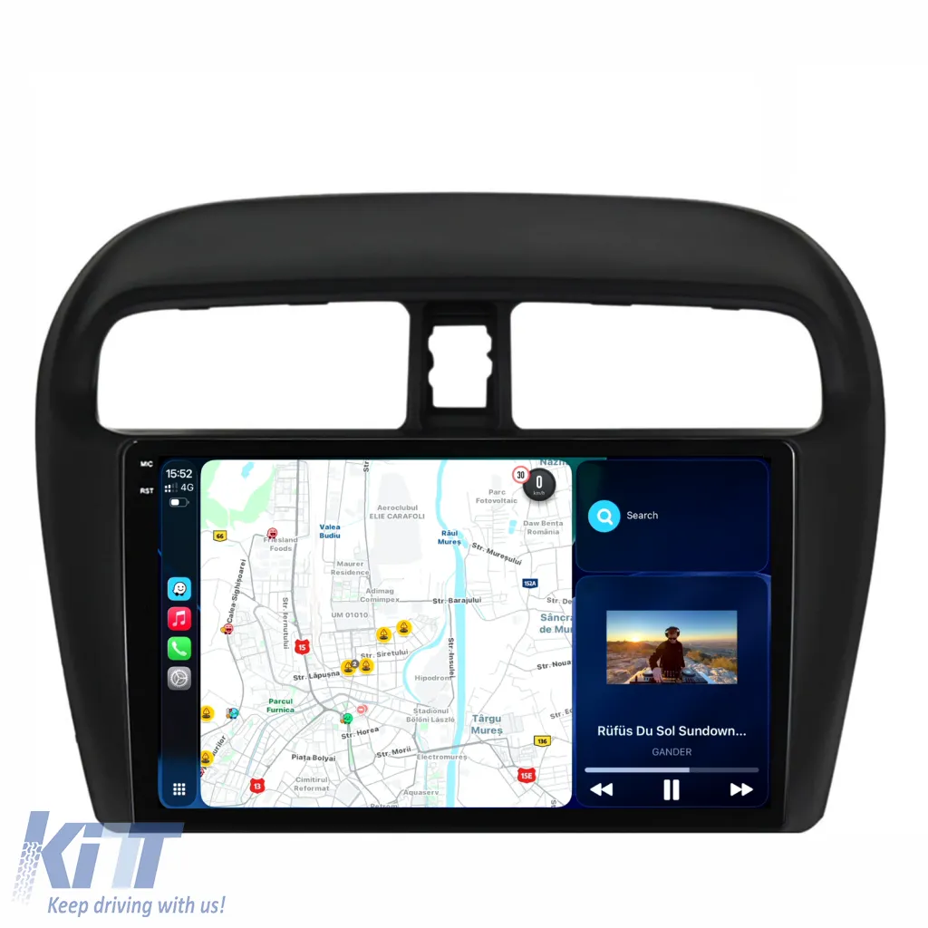 Dedicated Navigation suitable for Mitsubishi Space Star (2012 - 2024), 9 Inch, 8Gb Ram, 256Gb Storage, Android Auto, Carplay