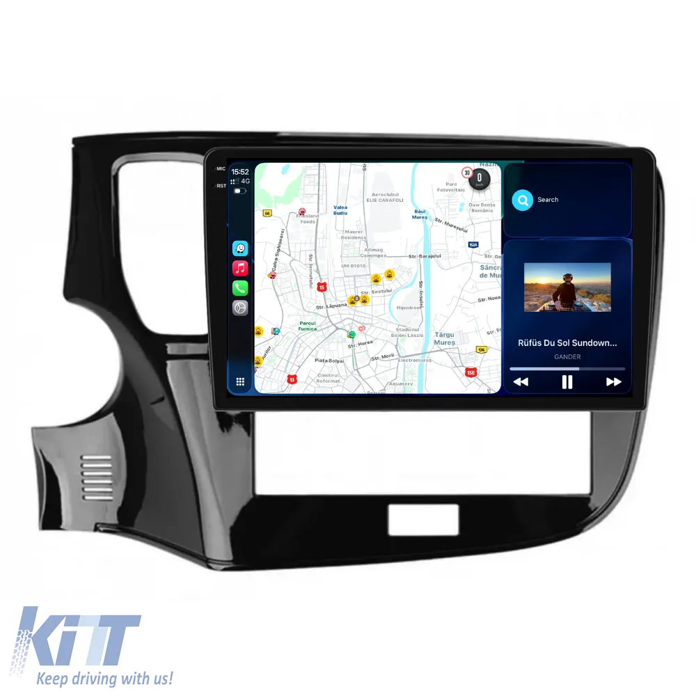 Dedicated Navigation suitable for Mitsubishi Outlander (2013 - 2020), 2K, 8Gb RAM, 256Gb Storage, Android Auto, Carplay