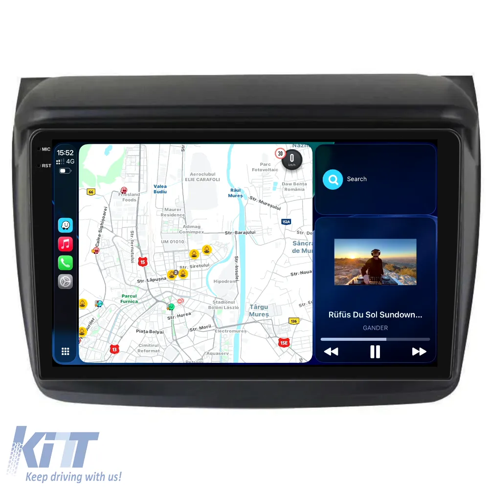 Dedicated Navigation suitable for Mitsubishi Pajero Sport (2006 - 2013), 2K, 4Gb RAM, 64Gb Storage, Android Auto, Carplay