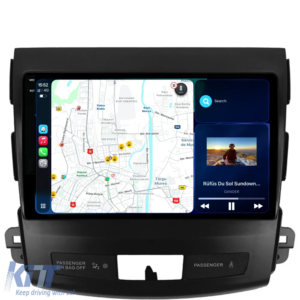 Dedicated Navigation suitable for Mitsubishi Outlander (2001 - 2005), 2K, 8GB RAM, 256GB Storage, Android Auto, Carplay