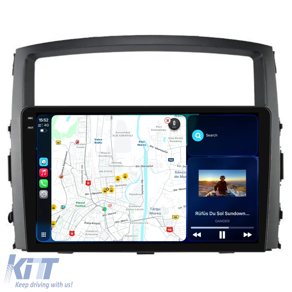 Dedicated Navigation suitable for Mitsubishi Pajero (2006 - 2014), 2K, 12GB RAM, 256GB Storage, Android Auto, Carplay
