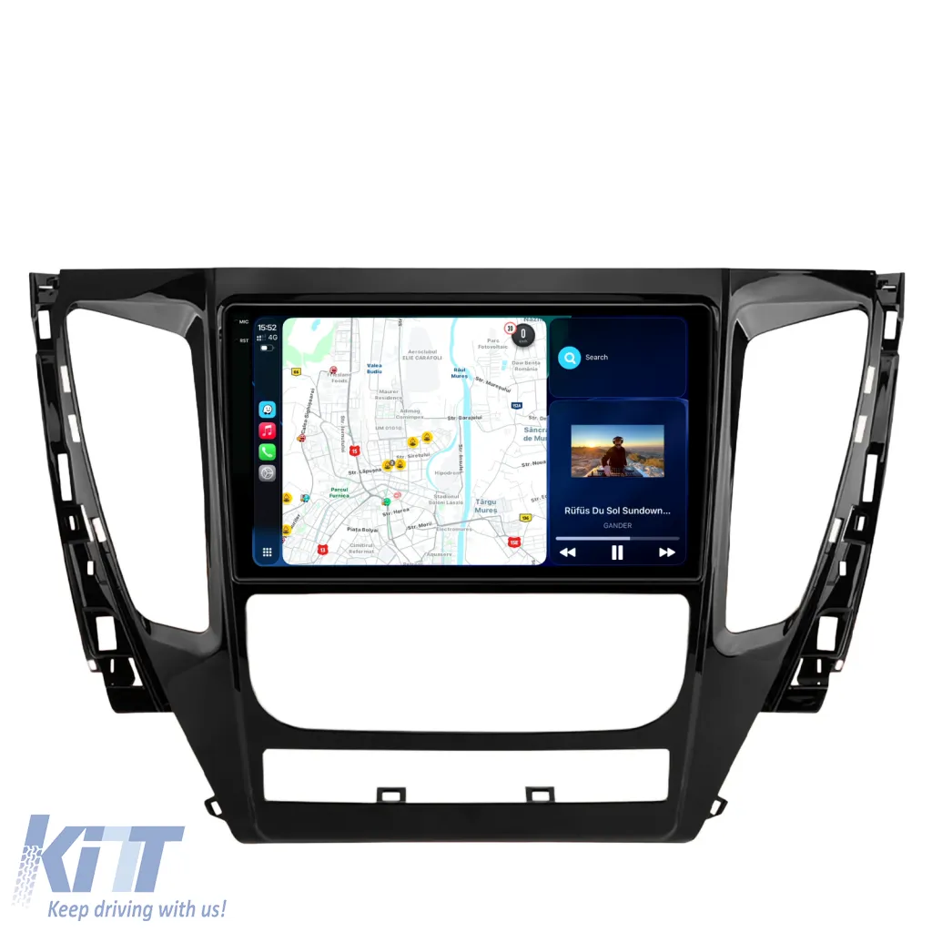 Dedicated Navigation suitable for Mitsubishi Pajero (2016 - 2018), 2K, 12Gb RAM, 256Gb Storage, Android Auto, Carplay