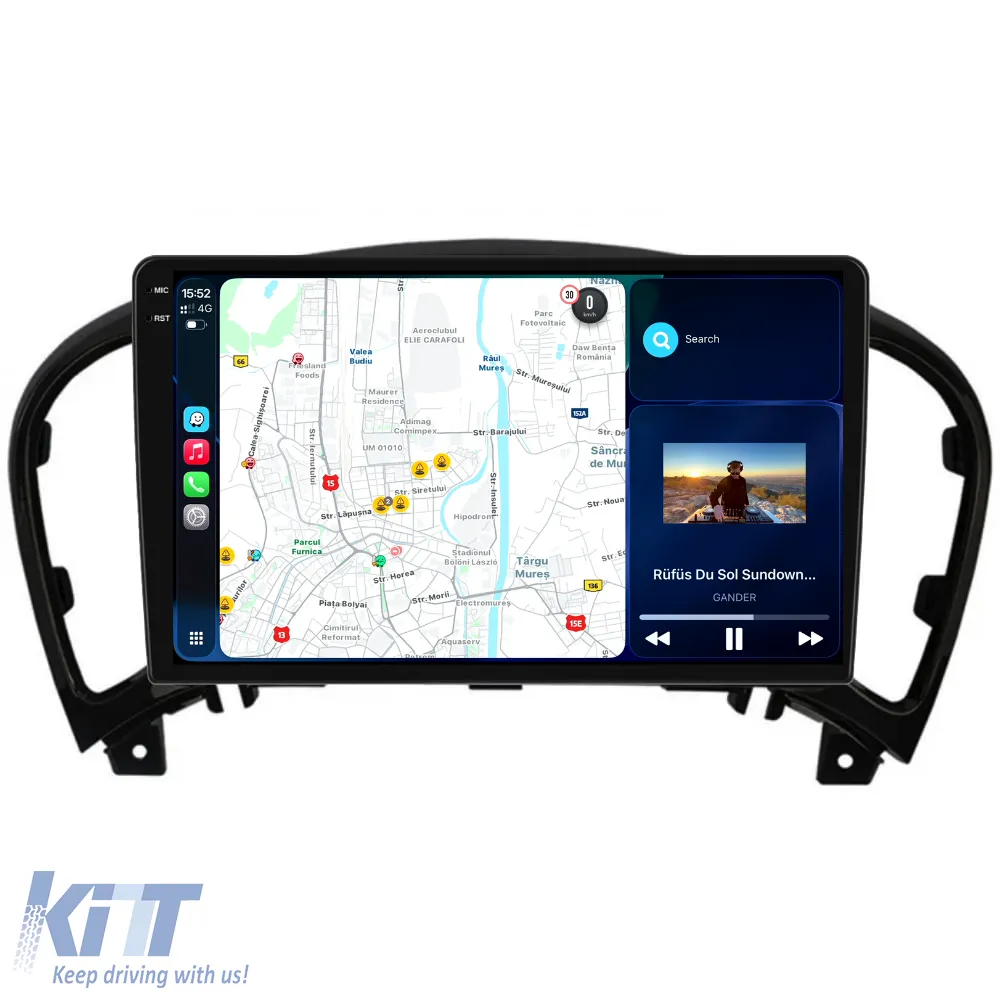 Dedicated Navigation suitable for Nissan Juke (2010 - 2017), 2K, 12GB RAM, 256GB Storage, Android Auto, Carplay