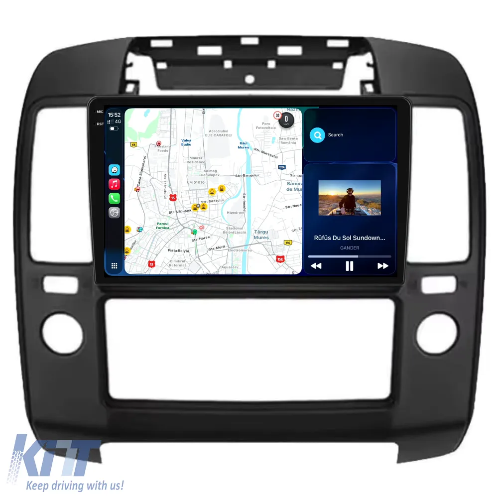 Dedicated Navigation suitable for Nissan Navara (2004 - 2010), 2K, 4Gb RAM, 64Gb Storage, Android Auto, Carplay