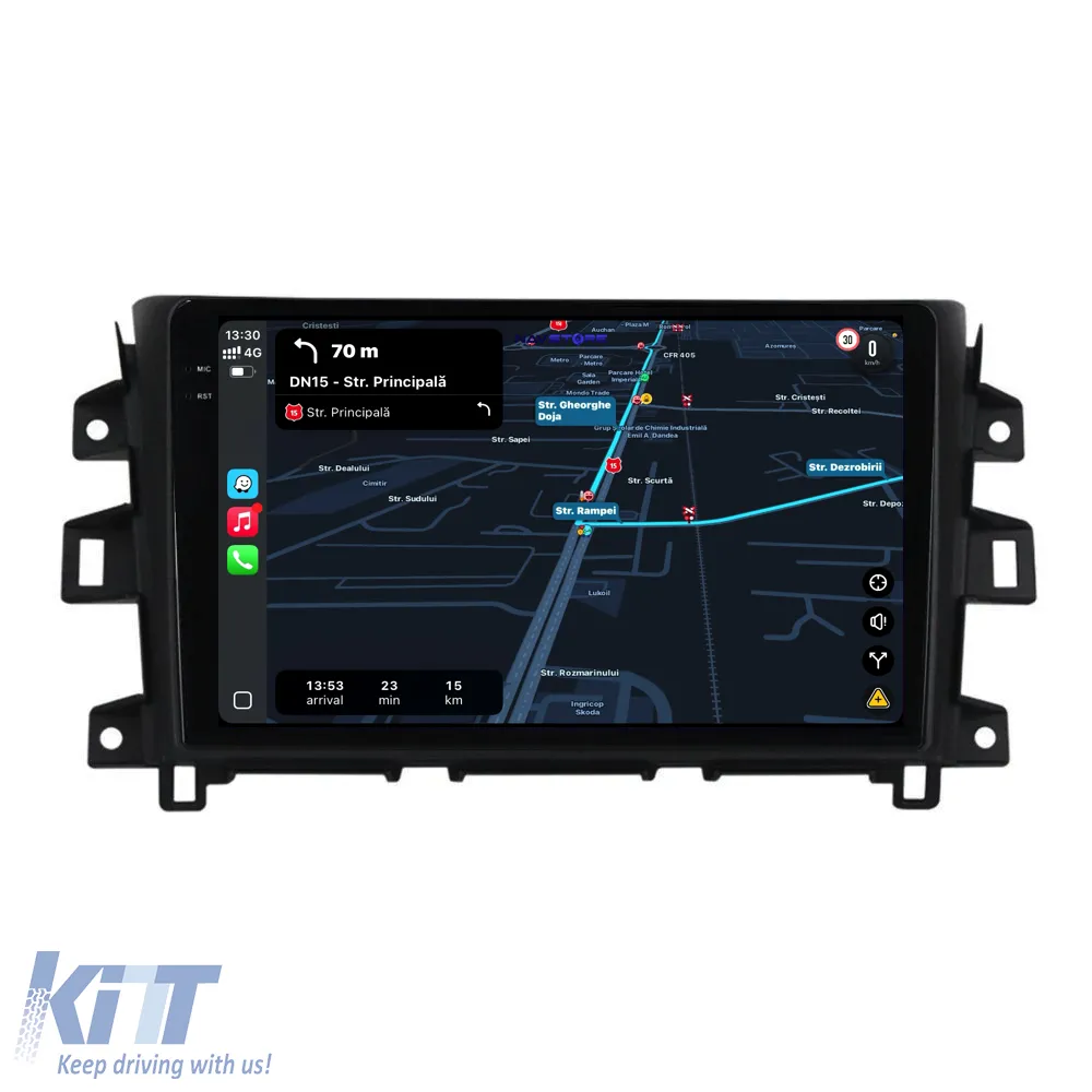Dedicated Navigation suitable for Nissan Navara (2015 - 2023), 2K, 8Gb RAM, 256Gb Storage, Android Auto, Carplay