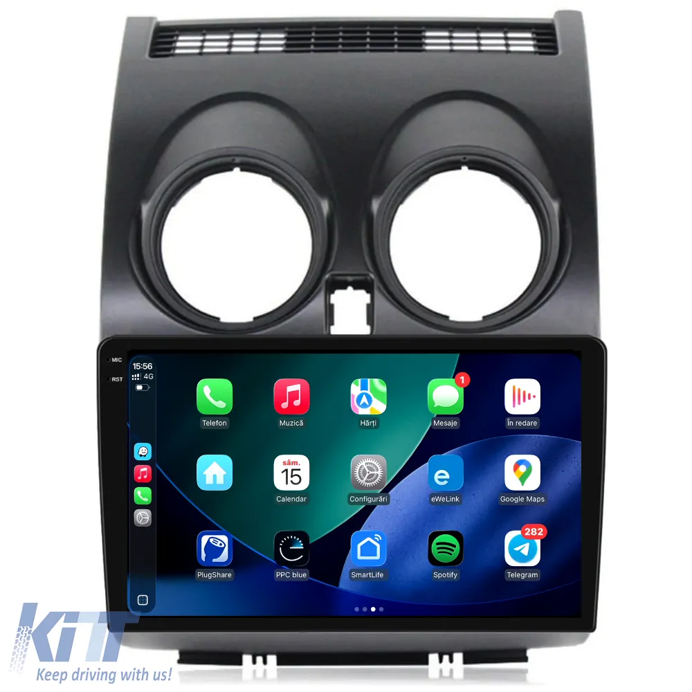 Dedicated Navigation suitable for Nissan Qashqai J10 (2007 - 2013), 2K, 4Gb RAM, 64Gb Storage, Android Auto, Carplay