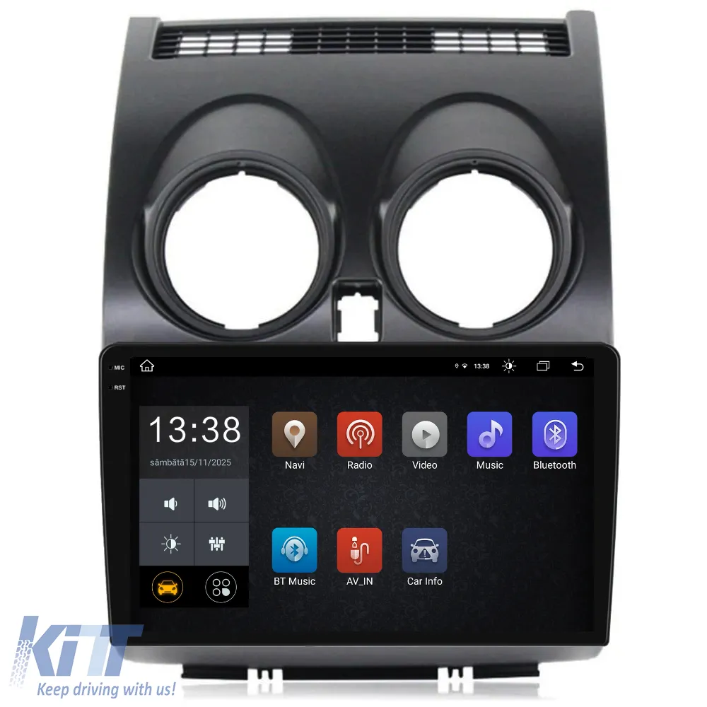 Dedicated Navigation suitable for Nissan Qashqai J10 (2007 - 2013), 2K, 4Gb RAM, 64Gb Storage, Android Auto, Carplay