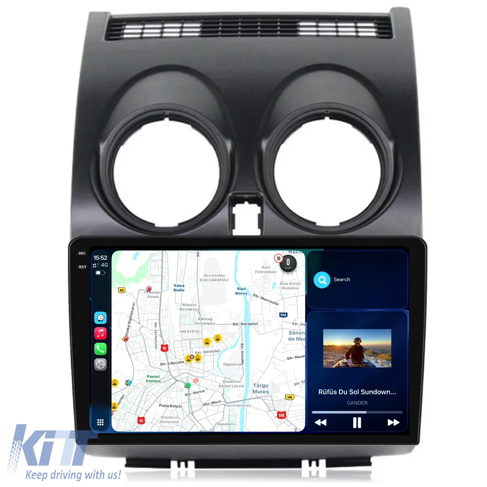 Dedicated Navigation suitable for Nissan Qashqai J10 (2007 - 2013), 2K, 8Gb RAM, 256Gb Storage, Android Auto, Carplay